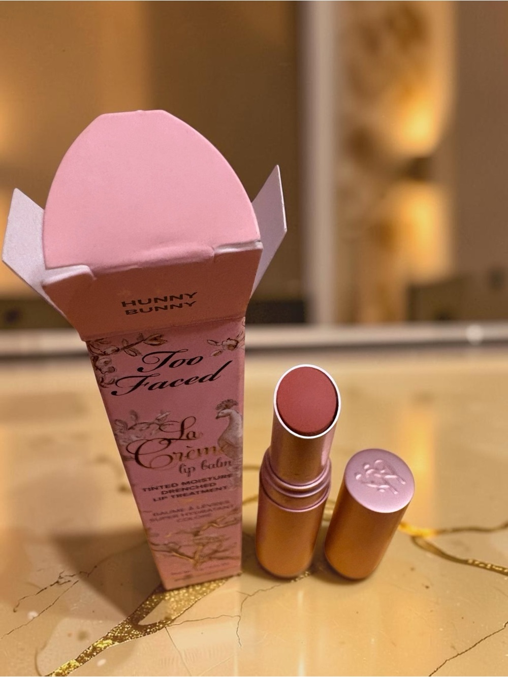 Too Faced La Crème Tinted Lip Balm Hunny Bunny - Soft Pink